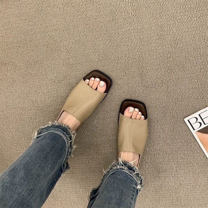 👡 50% OFF NOW ! 💐 Women's Retro Square Toe Slingback Sandals – Stylish Retro Look, Comfort Fit & Trendy Daily Footwear ✨