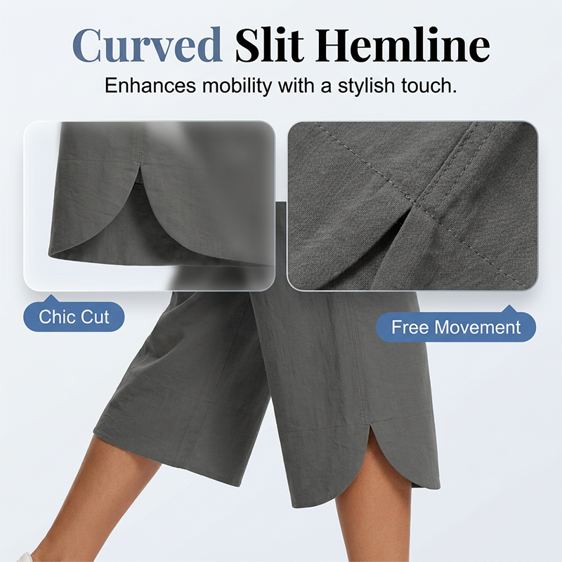 📢📢50% OFF !! ⏰Women's Solid-Color Loose-Fit Cropped Pants