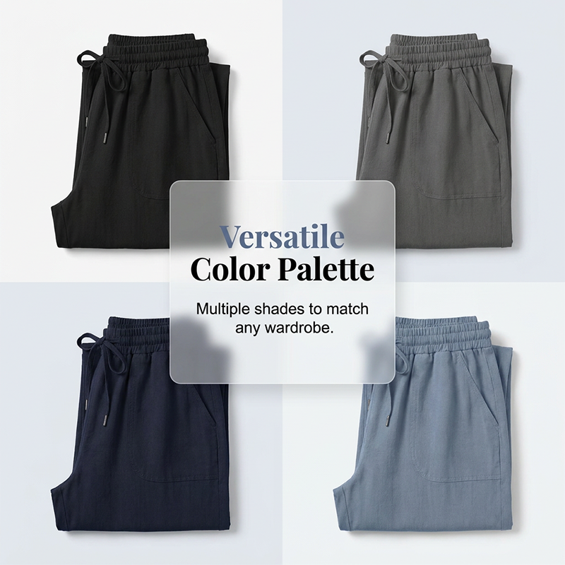 📢📢50% OFF !! ⏰Women's Solid-Color Loose-Fit Cropped Pants