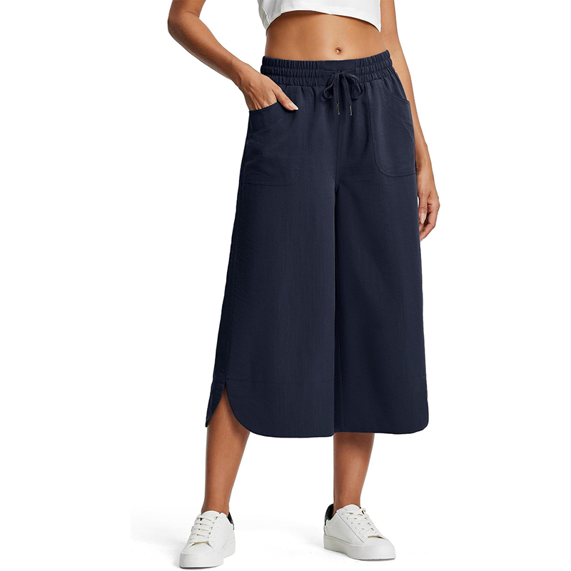 📢📢50% OFF !! ⏰Women's Solid-Color Loose-Fit Cropped Pants