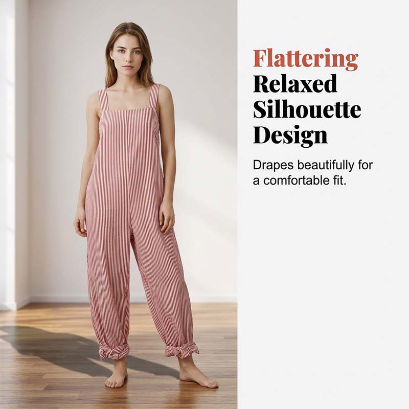 🎁2026 New Arrivals 50% OFF💥 Women's Casual Striped Spaghetti Strap Jumpsuit ✨
