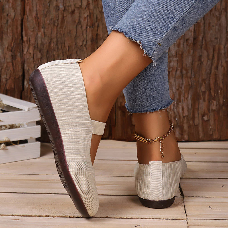 🥳2026 HOT SALE🥳💞50K+ SOLD!👟🌬️ 50% OFF! Breathable Knit Flats – Soft as clouds, anti‑slip sole. Walk for hours, feet stay cool & fresh. Your new favourite! 🌸✨