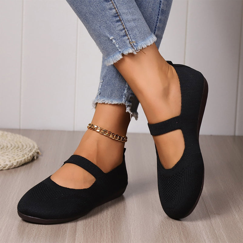 🥳2026 HOT SALE🥳💞50K+ SOLD!👟🌬️ 50% OFF! Breathable Knit Flats – Soft as clouds, anti‑slip sole. Walk for hours, feet stay cool & fresh. Your new favourite! 🌸✨