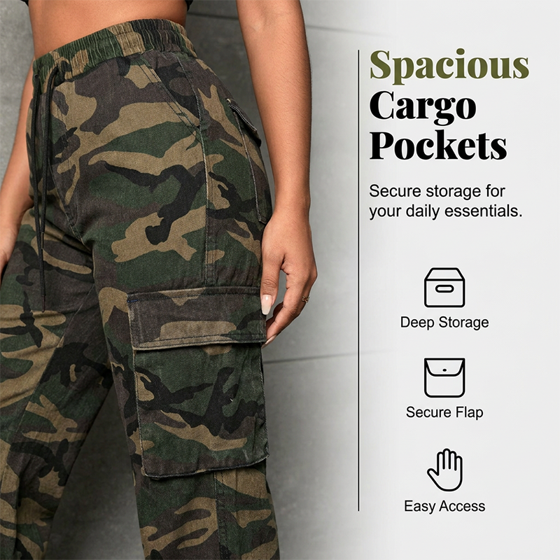 🎁New Arrival 50% OFF💥Women's Camouflage Cargo Jogger Pants