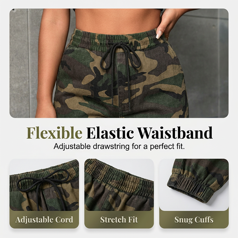 🎁New Arrival 50% OFF💥Women's Camouflage Cargo Jogger Pants