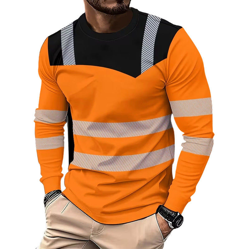 🎁2026 New Arrivals 50% OFF💥Men's Printed Round-neck Long-sleeve Shirt🏃‍♂️