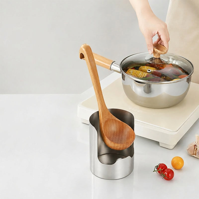 ⏳Time-Limited Special⏰Multi‑Functional Kitchen Utensil Holder, Stainless Steel Organizer, for Spoons, Pot Lids & Cooking Gadgets, Countertop Kitchen Storage