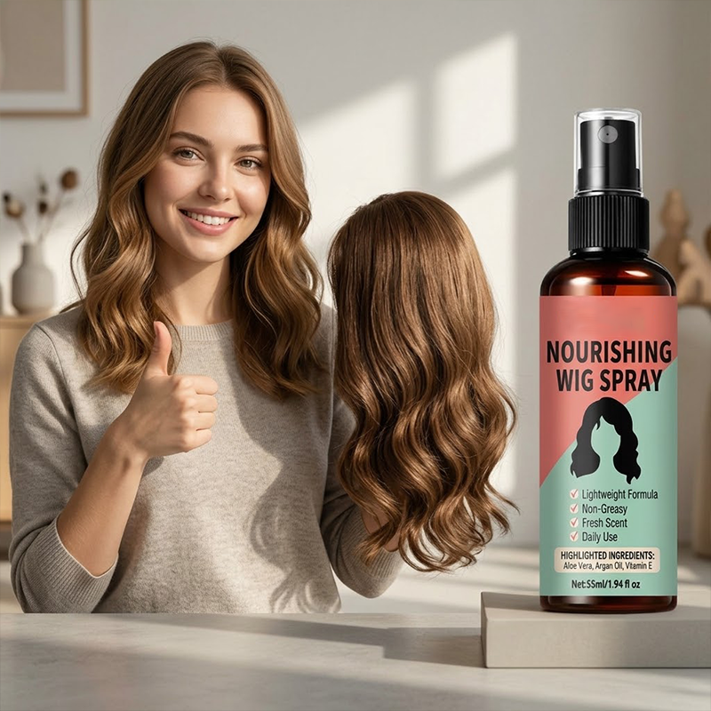 ⏳LAST DAY -💓 Buy 2 Get 1 Free | Lightweight No-Rinse Nourishing Wig Spray