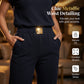 👗 50% OFF! 💐 Women's Casual Top & Pants 2-Piece Set – Chic, Wide-Leg, Gold Accents ✨