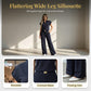 👗 50% OFF! 💐 Women's Casual Top & Pants 2-Piece Set – Chic, Wide-Leg, Gold Accents ✨