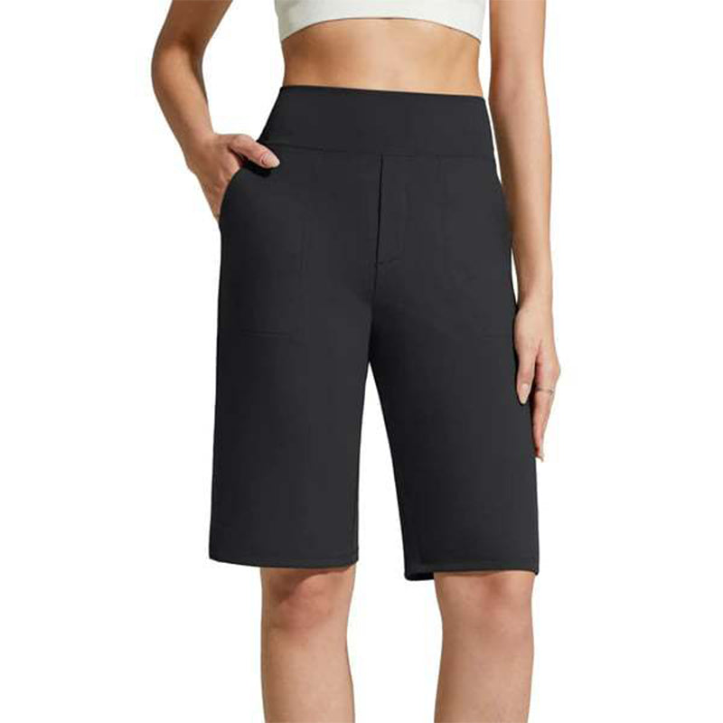 📢Last Day 50% OFF !! 👖Women's High-Rise Stretch Walking Shorts | 4-Way Stretch Active Biker Shorts with Deep Pockets