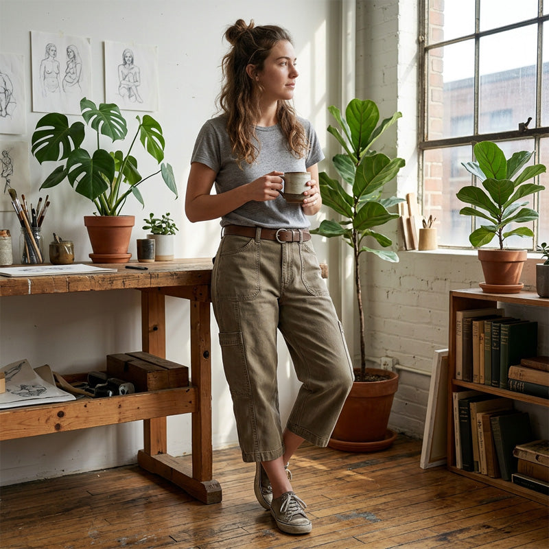 👖 50% OFF NOW! 🌿 Women's Relaxed Casual Cargo Capris – Spacious pockets & breathable fabric – Relaxed fit, perfect for warm weather – everyday comfort and utility ✨