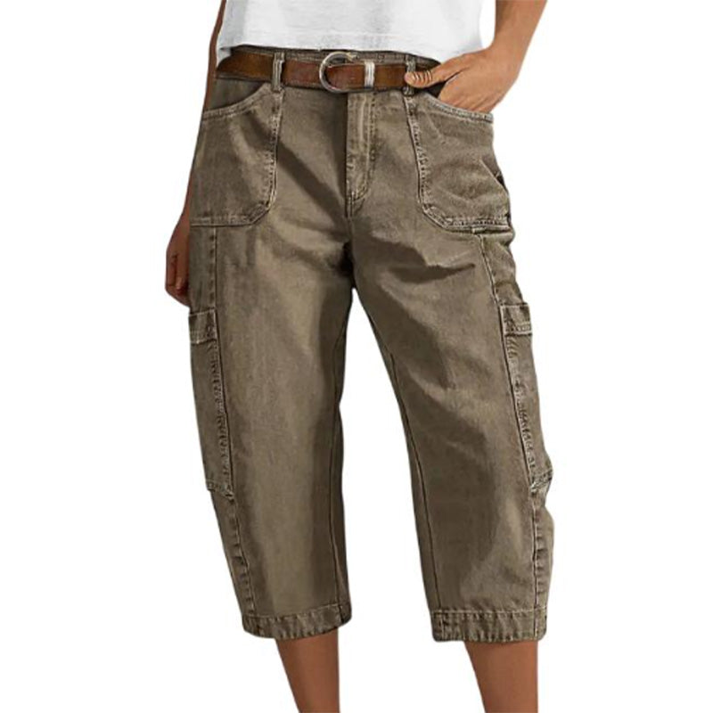 👖 50% OFF NOW! 🌿 Women's Relaxed Casual Cargo Capris – Spacious pockets & breathable fabric – Relaxed fit, perfect for warm weather – everyday comfort and utility ✨