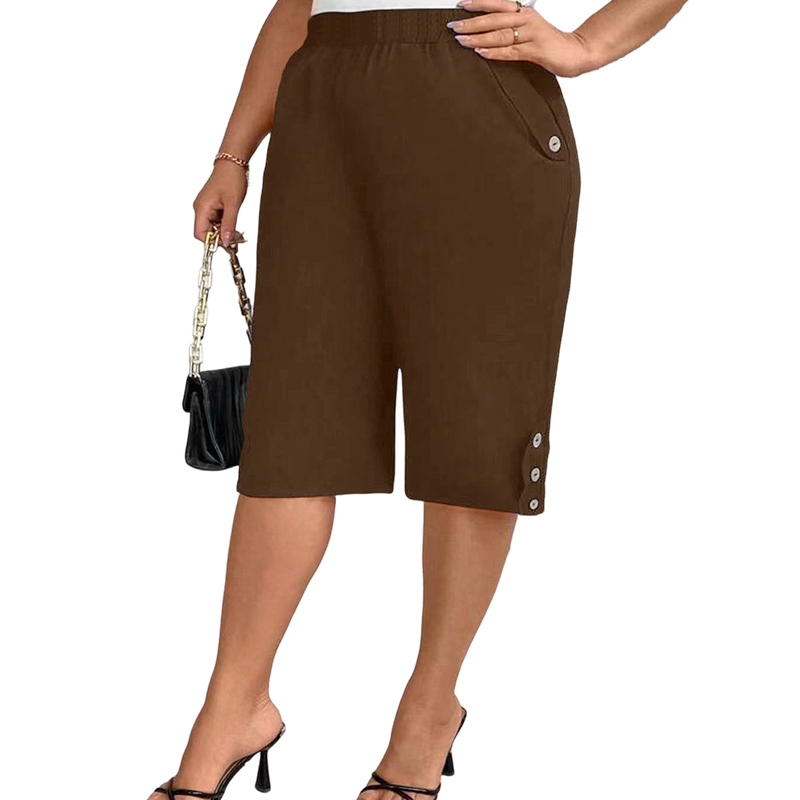 🎁2026 New Arrivals 50% OFF💥Women's Casual Comfortable Elastic Waist Capri Pants
