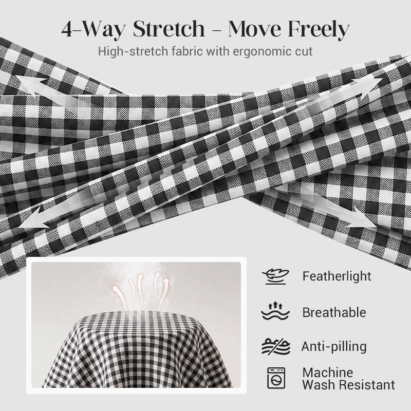 🎁2026 New Arrivals 50% OFF💥Gingham Capri Pants – Drawstring Comfort & Breathable Cotton-Linen