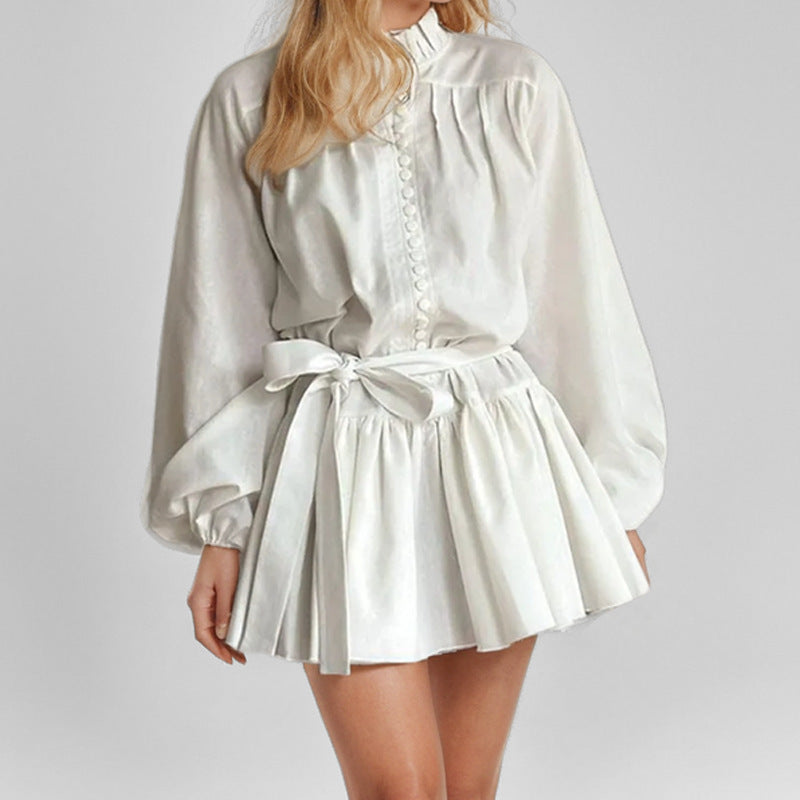 👘✨ Elegant print dress – flattering tie-waist, chic lantern sleeves! 🌟 Buy 2 get 5% off!