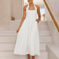 📢📢40% OFF !! ⏰Women’s Halter Smocked Back Dress