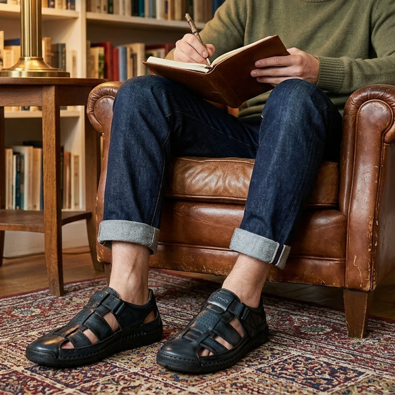 👞 50% OFF! ✨🌊 Breathable Outdoor Sandals for Men — Dry Fast, Grip Well, Explore Everywhere