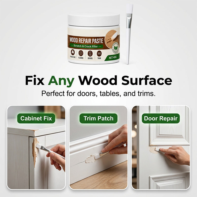 🥳2026 HOT SALE🥳💞50K+ SOLD!🛡️🪑 Furniture & Floor Repair Paste – Works on tables, cabinets & wooden floors. Covers scuffs & peeling. No more ugly scratches! 🏠✅
