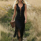 🤠 LIMITED-TIME 50% OFF! ✨ Retro Western Tassel Sleeveless Slim Dress – Fringe Hem, Front Zipper, Cowgirl Style 🌵