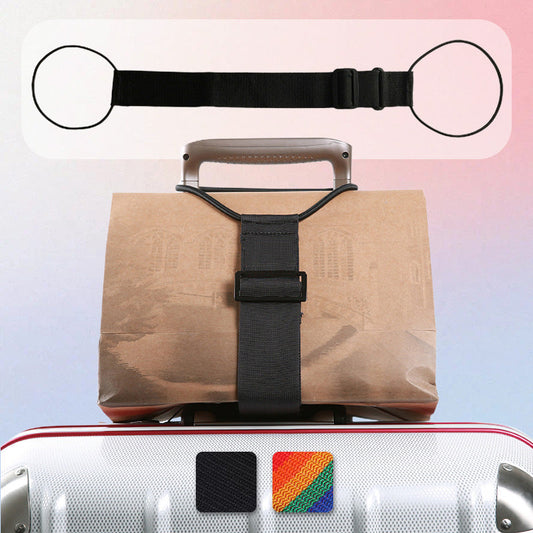 🧳 Buy 1 Get 1 FREE! 🛫Adjustable Hands-Free Luggage Strap, Elastic Secure Travel Bag Holder Belt for Carry-On Suitcases