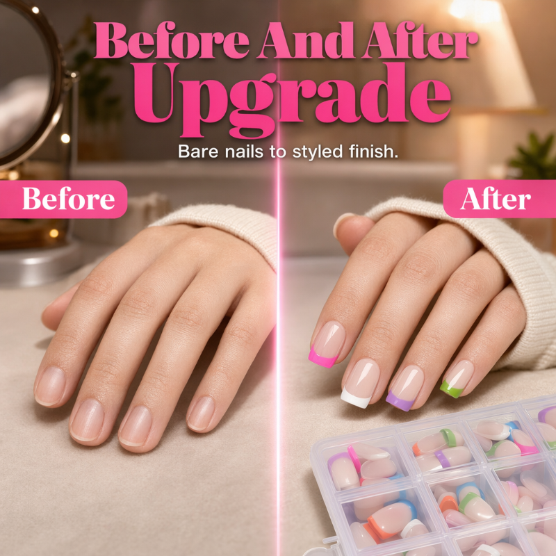 🥳2026 HOT SALE🥳💞50K+ SOLD!💅✨ 50% OFF!🎁 Color Pop Press-On Nails