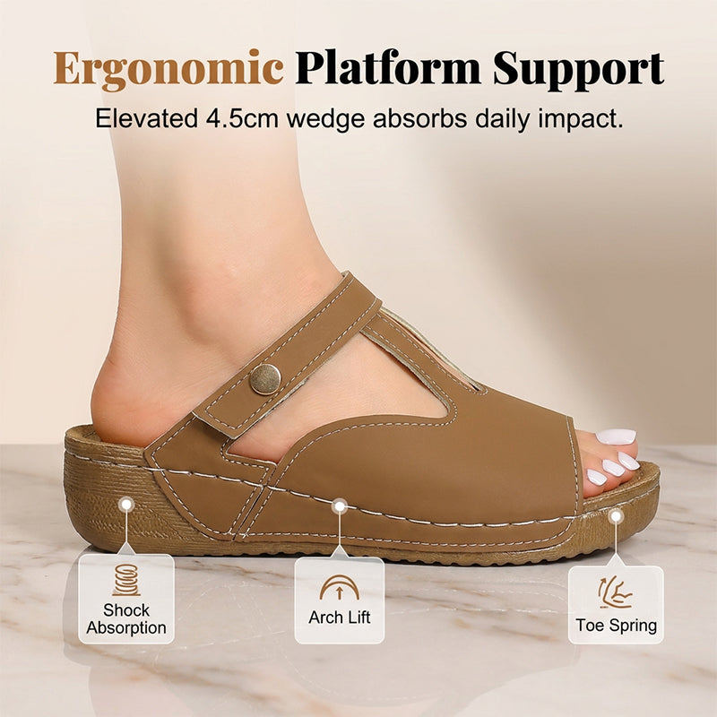 Wedge Slide Sandals – Breathable & Adjustable Fit