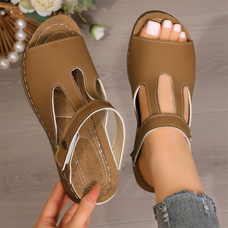 Wedge Slide Sandals – Breathable & Adjustable Fit