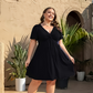 👗 Elegant V-Neck Twist Front Midi Dress with Pockets — Flattering Silhouette, Effortless All-Day Style