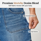 Stretchy Mid-Rise Bermuda Shorts – Cargo Pockets & All-Day Comfort
