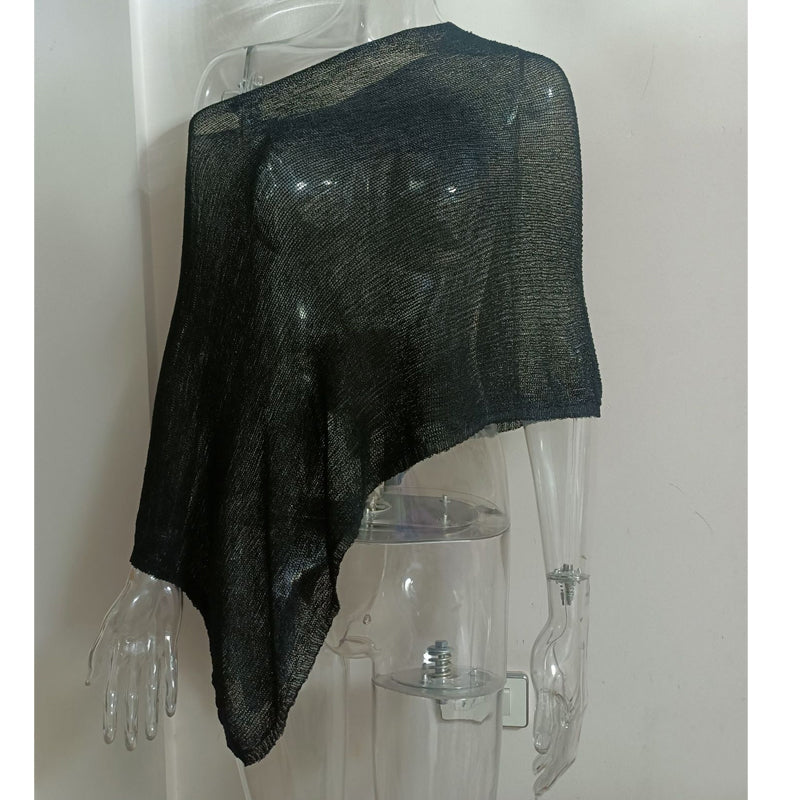 🌺Summer Hot Sale 50% OFF💐Women's Hollow Out Knit Shawl Poncho