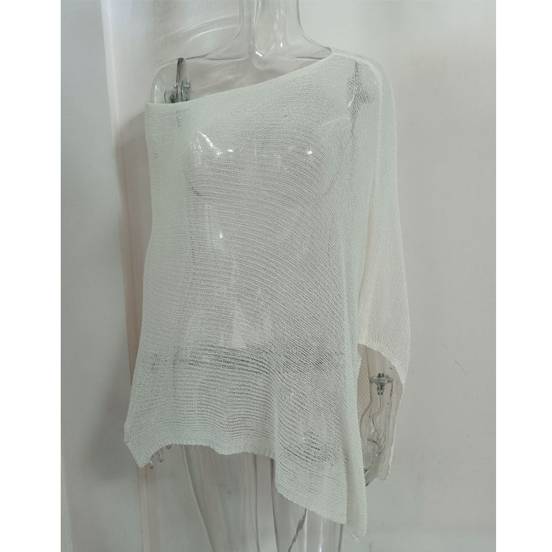 🌺Summer Hot Sale 50% OFF💐Women's Hollow Out Knit Shawl Poncho