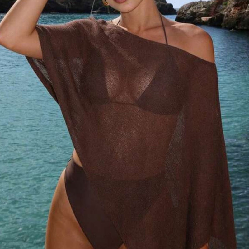 🌺Summer Hot Sale 50% OFF💐Women's Hollow Out Knit Shawl Poncho