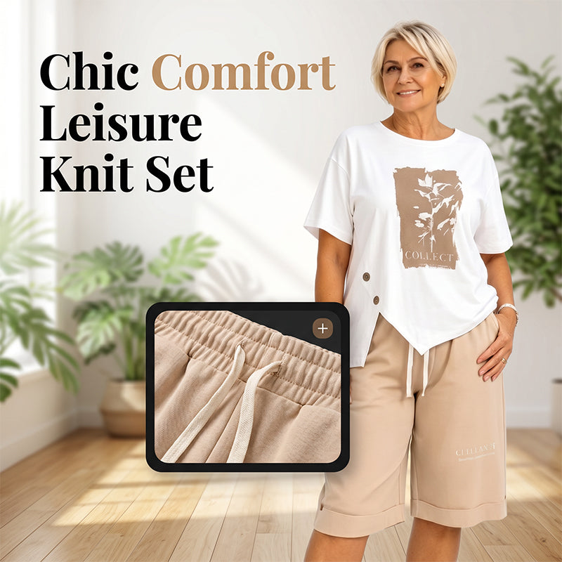 🌞Summer Hot Sale 50% OFF⚡50K+ SOLD💕👕Women Casual Two Piece Summer Shorts Set✨Loose Short Sleeve Top + Elastic Waist Shorts Loungewear Holiday Matching Outfit