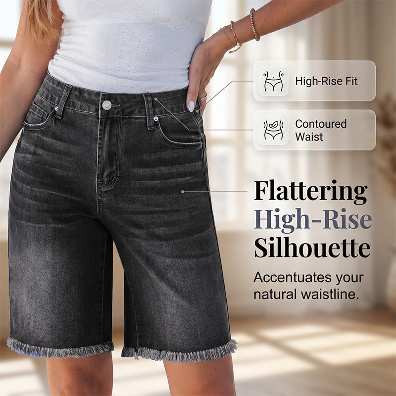 🌸 Summer Essential High Waist Denim Shorts — From Street Style to Beach Vibes
