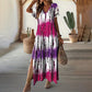 🌈Last Day 50% OFF💃Women’s Causal V-Neck Gradient Dress