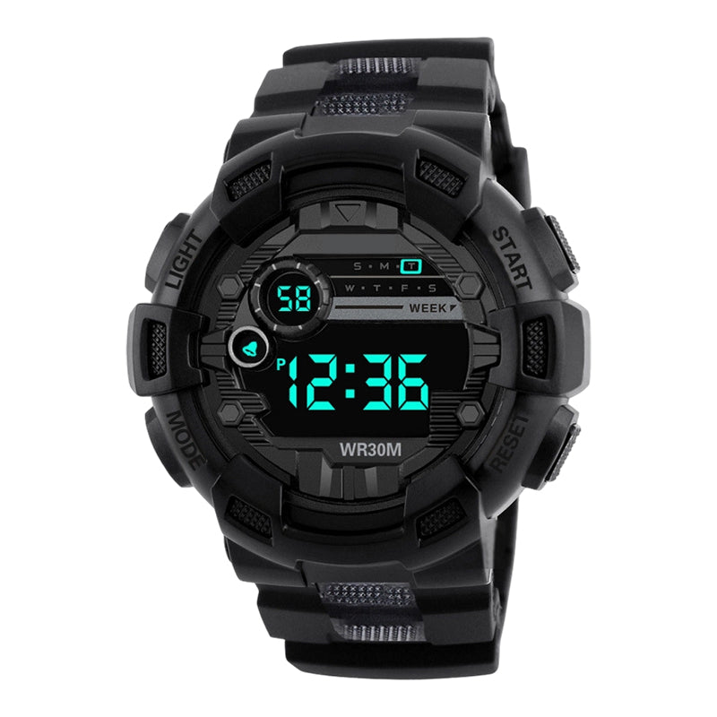 Factory Wholesale⌚️Large Dial Digital Sports Watch with LED Backlight