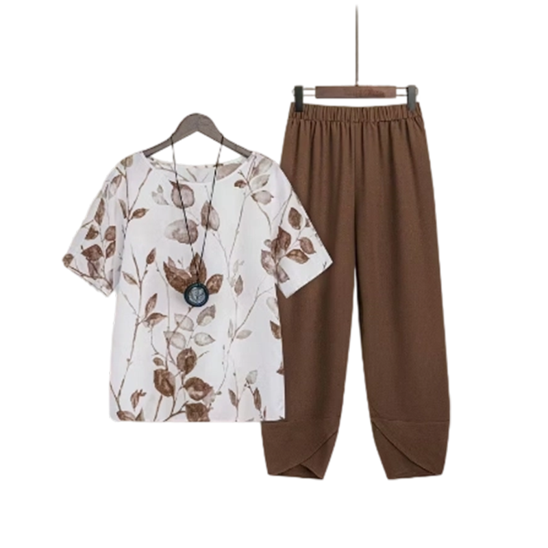 Effortless Printed Tee Set