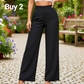 🏆 Last Day Special Price £19.99 ! 👖Women High Waist Solid Wide Leg Trousers – Slimming Long Straight Cut & Wrinkle Resistant Fabric 💕