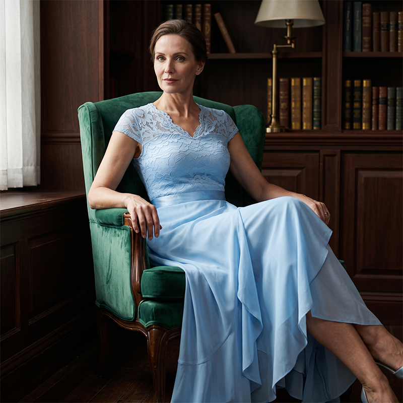 💖Last Day 50% OFF💃✨Elegant Lace Evening Dress – Romantic lace, flattering silhouette👗