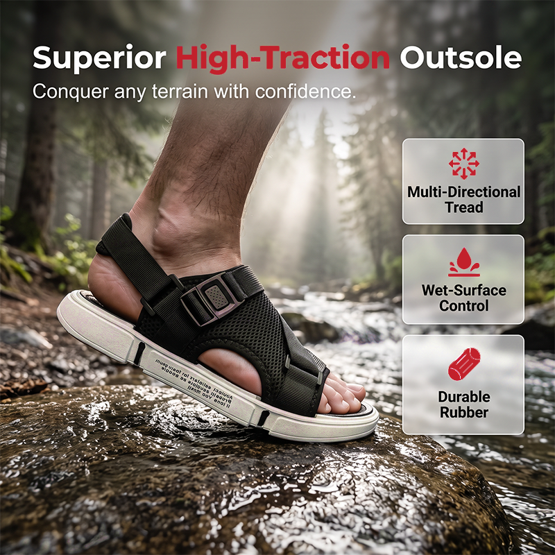🎉 2026 Sale — Over 29,500 Sold! 👣 Unisex Mesh Sport Sandals – Cool Steps, Rugged Grip 🌲