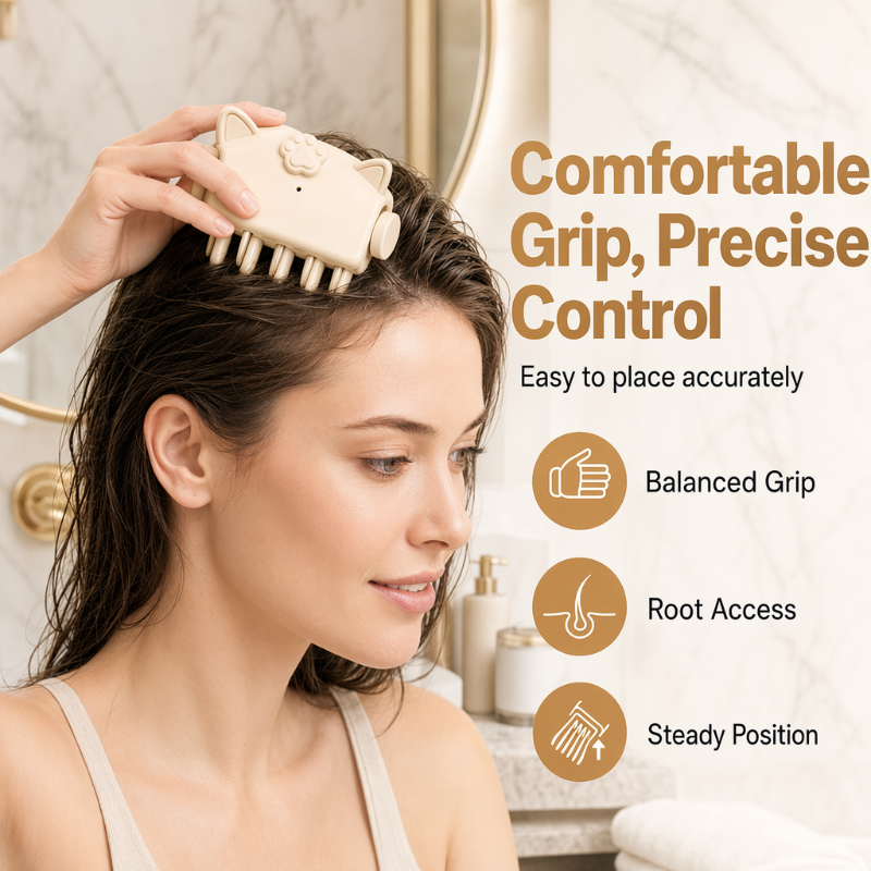 💥Surprise 50% Off！💇 Wireless Heated Volumizing Root Lift Clip, Portable Travel Hair Styling Tool for Flat Fine Hair