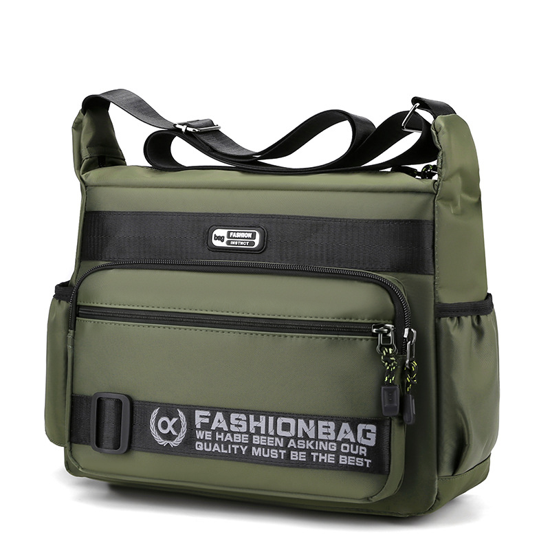 👜 LIMITED-TIME 50% OFF! Men's Large Capacity Multi-Pocket Crossbody Bag, Water Resistant Nylon Casual Messenger Shoulder Bag