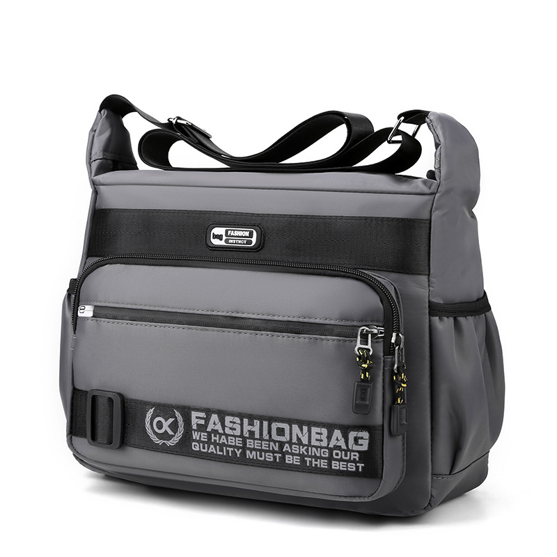 👜 LIMITED-TIME 50% OFF! Men's Large Capacity Multi-Pocket Crossbody Bag, Water Resistant Nylon Casual Messenger Shoulder Bag
