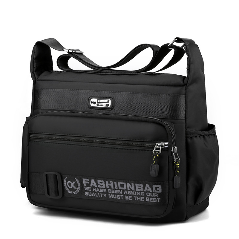 👜 LIMITED-TIME 50% OFF! Men's Large Capacity Multi-Pocket Crossbody Bag, Water Resistant Nylon Casual Messenger Shoulder Bag