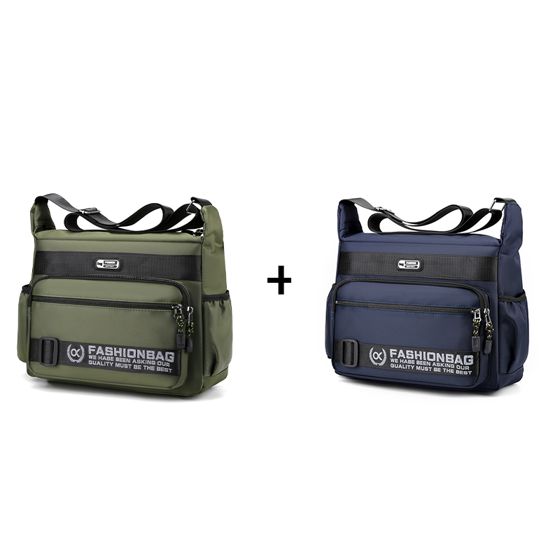 👜 LIMITED-TIME 50% OFF! Men's Large Capacity Multi-Pocket Crossbody Bag, Water Resistant Nylon Casual Messenger Shoulder Bag