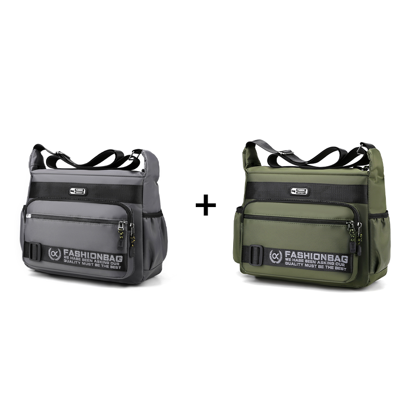 👜 LIMITED-TIME 50% OFF! Men's Large Capacity Multi-Pocket Crossbody Bag, Water Resistant Nylon Casual Messenger Shoulder Bag