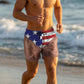 Men's Patriotic Printed Swim Trunks