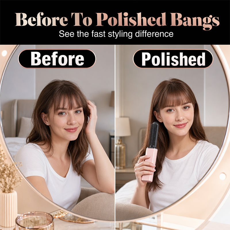 💇 LAST DAY — 50% OFF! ✨ Portable Wireless Mini Hair Styler with Comb | Quick Touch-Ups & More Volume | Compact Styling Tool for Everyday Hair