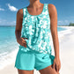 🏖️2026 Summer Hot Sale ￡13.99!!🏝️Women's Floral Print Tankini Two-Piece Swimsuit